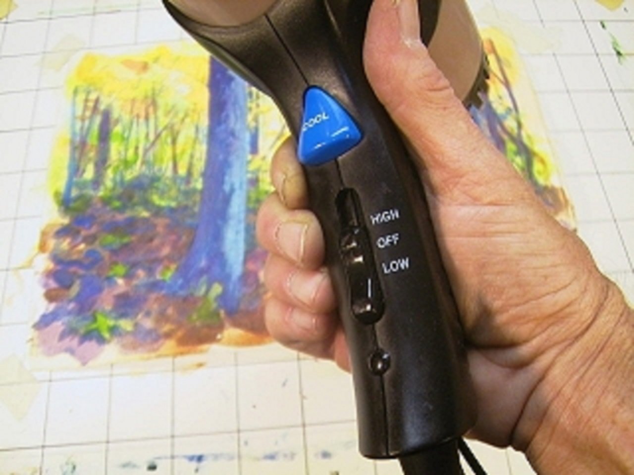 How To Dry Oil Paint Faster Using A Hair Dryer