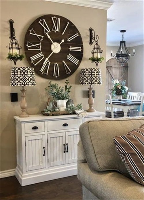 How to Decorate Around a Large Wall Clock